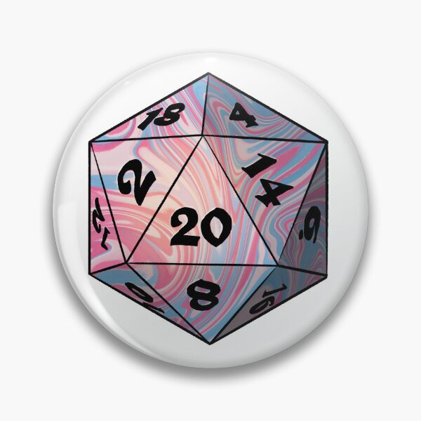 Item preview, Pride Dice: Trans Flag Discrete D20 designed and sold by cetfish.