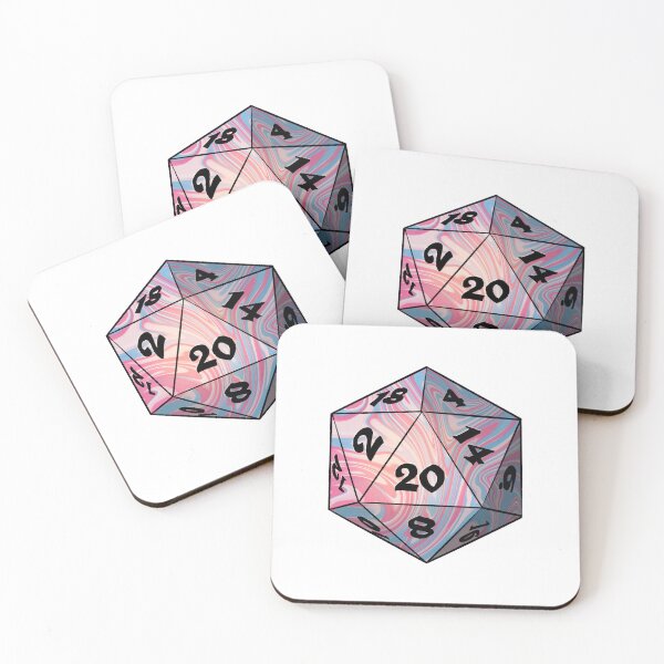 Item preview, Pride Dice: Trans Flag Discrete D20 designed and sold by cetfish.