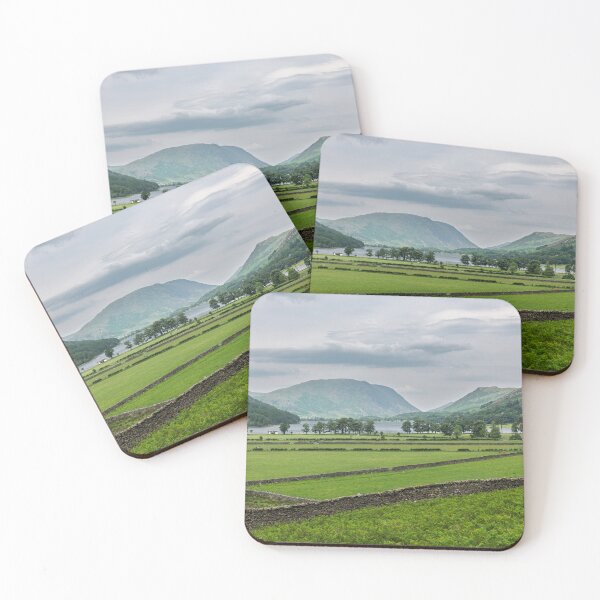 Item preview, Serene Countryside Landscape with Stone Walls and Lake Buttermere designed and sold by David Patterson.