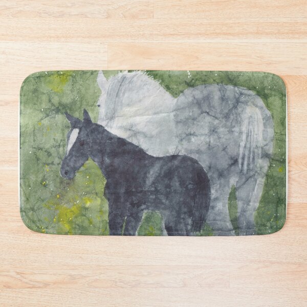 Item preview, New Foal out to Pasture with Mom designed and sold by The Elderberry Blossom.