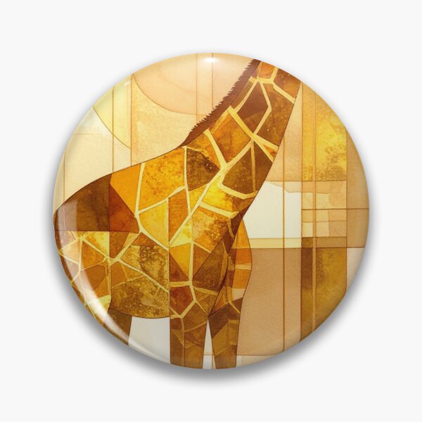 Item preview, Geometric Giraffe with Abstract Spots designed and sold by Geonimalia.