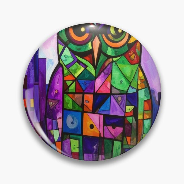 Item preview, Intricate Geometric Owl on Branch designed and sold by Geonimalia.