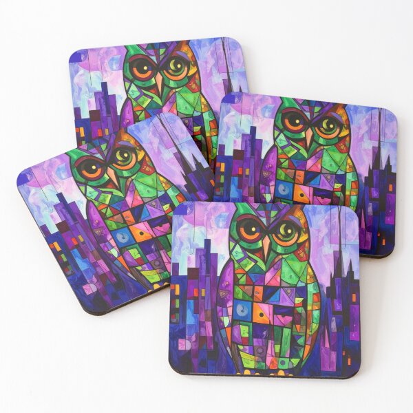 Item preview, Intricate Geometric Owl on Branch designed and sold by Geonimalia.
