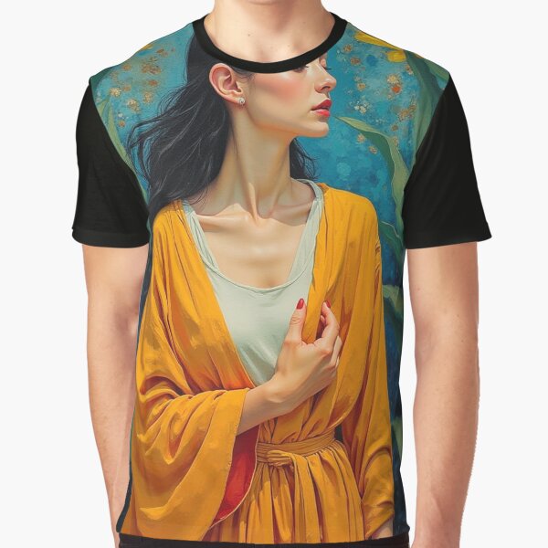 Item preview, Woman Portrait Yellow Robe designed and sold by kuccimoon.