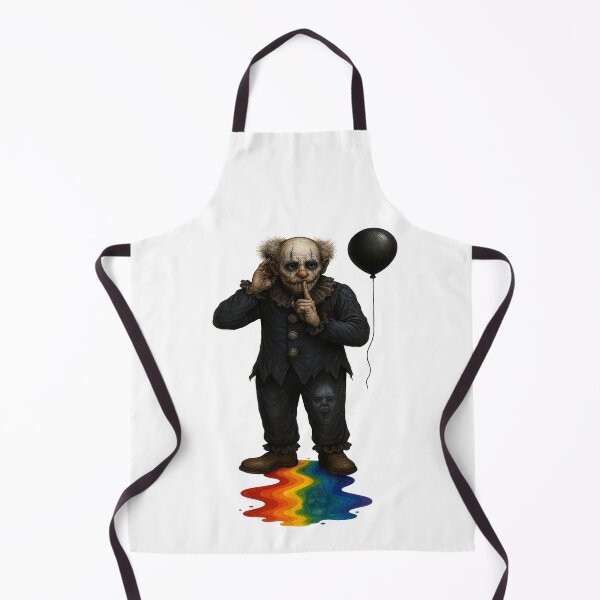 Item preview, Veluto – Joker-Inspired Silent Clown with Black Balloon & Rainbow Ink designed and sold by ResidualInk.