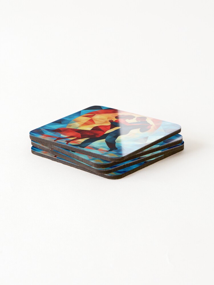 Thumbnail 4 of 5, Coasters (Set of 4), Abstract Couple Dancing designed and sold by Rtymer.