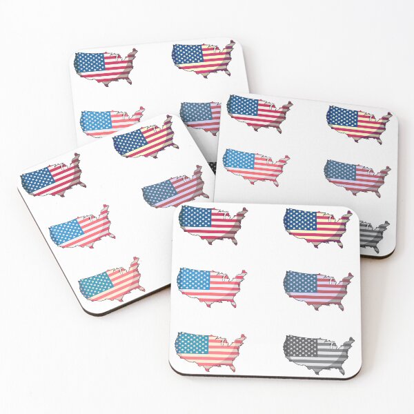 Item preview, American Flag USA Map  designed and sold by Paper Drip.
