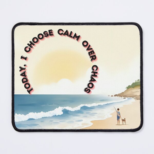 Item preview, Choose Calm Over Chaos – Grounding Affirmation designed and sold by Paws and Ink Art.