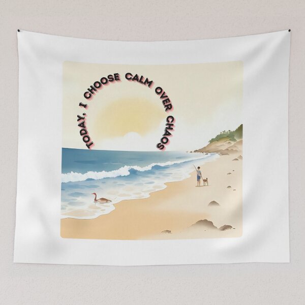 Item preview, Choose Calm Over Chaos – Grounding Affirmation designed and sold by Paws and Ink Art.