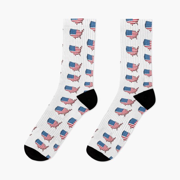 Item preview, American Flag USA Map  designed and sold by Paper Drip.