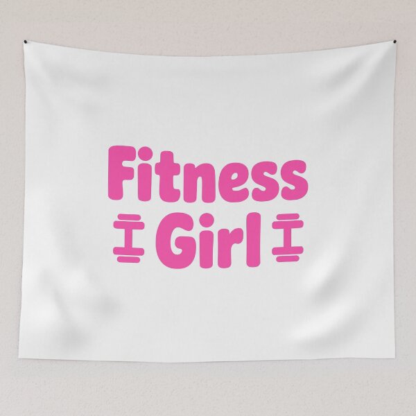 Item preview, Fitness Girl! Hot Pink Gym Girly designed and sold by PMCreative.