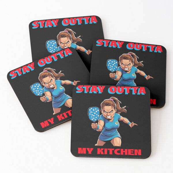 Item preview, Stay Outta My Kitchen (Pickleball) designed and sold by Danny's Tees.