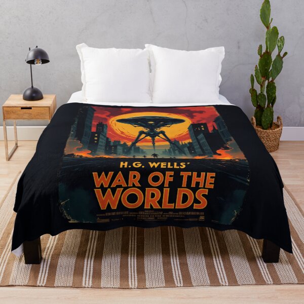 Item preview, A Vintage Poster of The War of the Worlds by H.G.Wells designed and sold by GoodOldVintage.