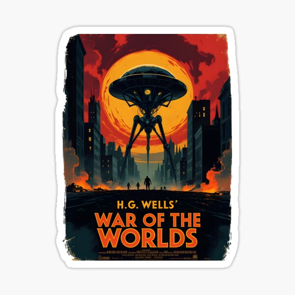 Artikel-Vorschau von Ein Vintage-Poster von „Der Krieg der Welten“ von H.G.Wells, designt und verkauft von GoodOldVintage.