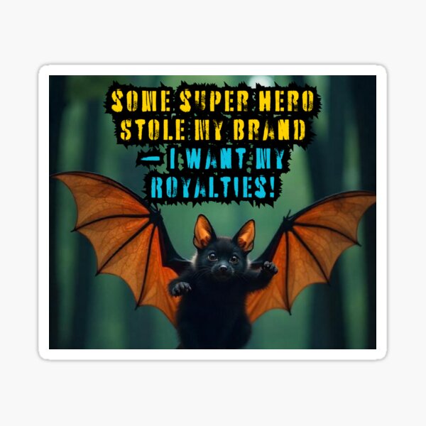 Item preview, "The Original Bat Icon — And Still Underpaid." designed and sold by Artitude Studio.