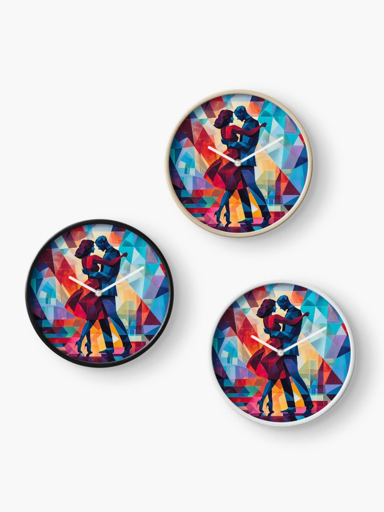 Thumbnail 3 of 4, Clock, Abstract Couple Dancing designed and sold by Rtymer.