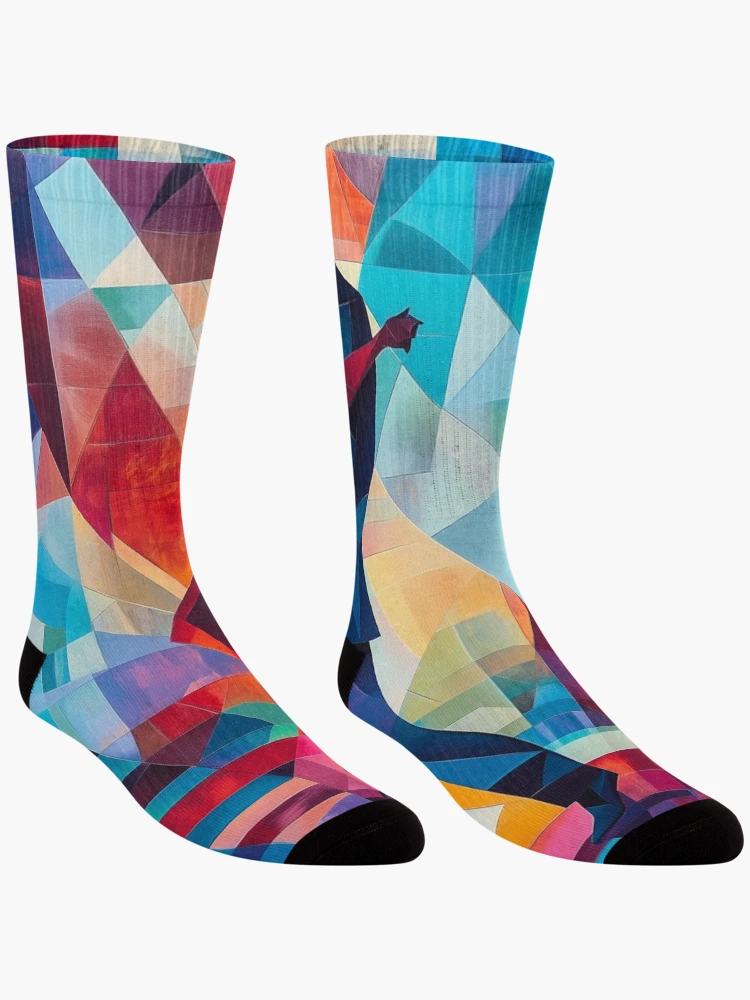 Thumbnail 3 of 5, Socks, Abstract Couple Dancing designed and sold by Rtymer.