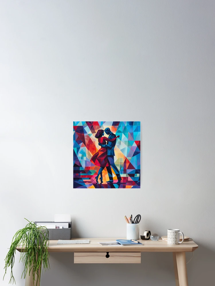 Thumbnail 2 of 3, Poster, Abstract Couple Dancing designed and sold by Rtymer.