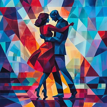 Artwork thumbnail, Abstract Couple Dancing by Rtymer