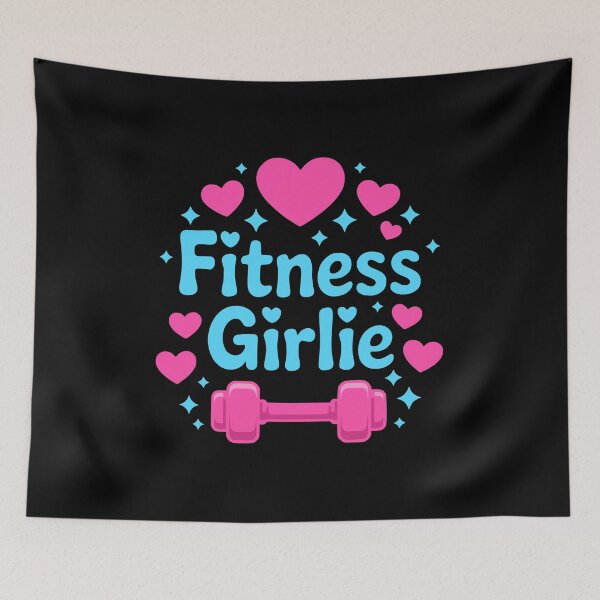 Item preview, Fitness Girlie! Pink Gym Girl designed and sold by PMCreative.