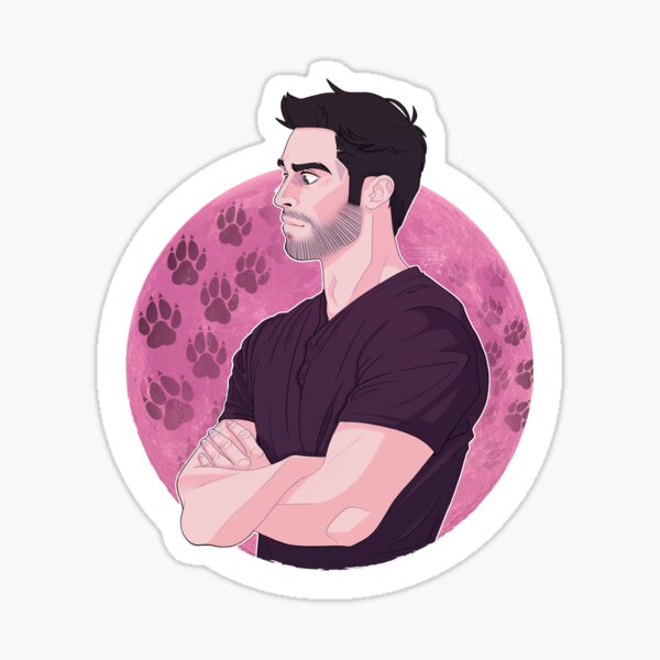 Aperçu de l'œuvre Derek Hale Pink Moon créée et vendue par Maxxifer.