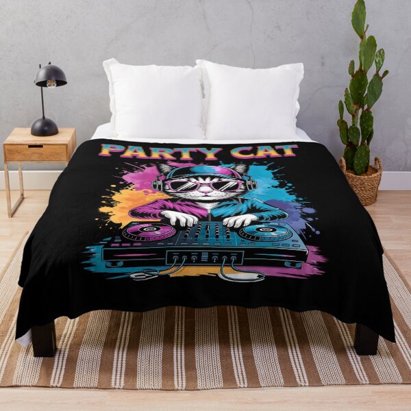 Item preview, Party Cat cool cat design designed and sold by ReneMM.