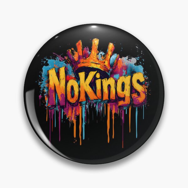 Item preview, NoKings – Upside Down Graffiti Crown Protest Design designed and sold by Rantrix.