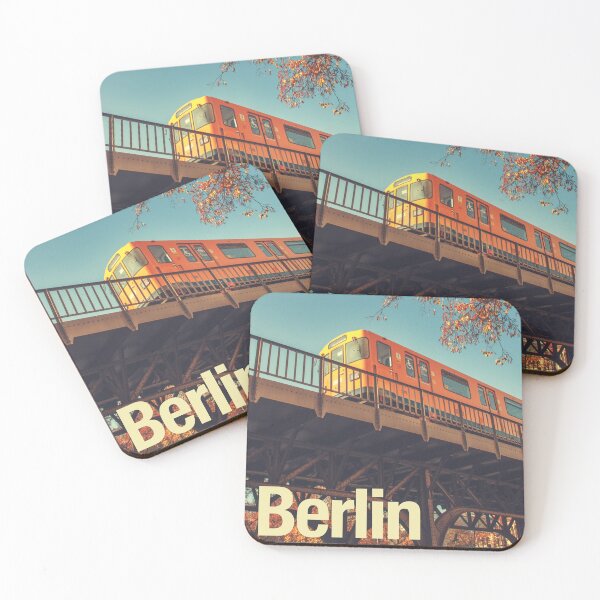 Item preview, A autumn moment in Berlin — the orange U-Bahn designed and sold by Drawings Project.