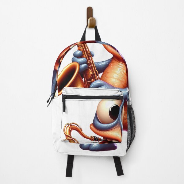 Item preview, Funny Strange Saxophone #04 – Cute Cartoon Music Art designed and sold by MyAceCrafts.
