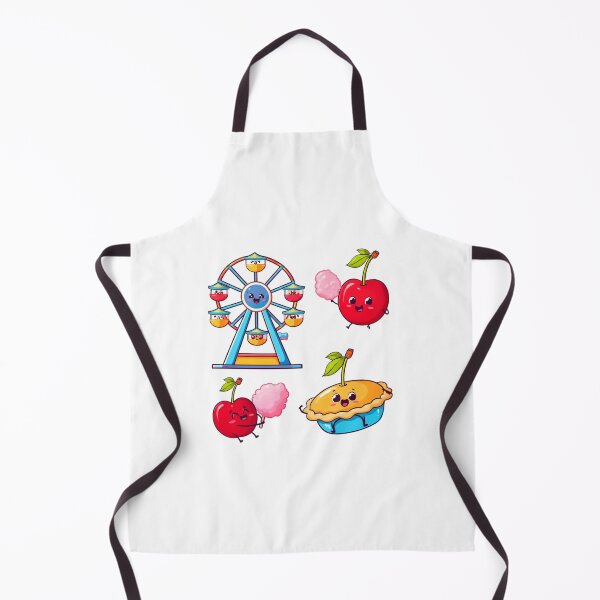 Item preview, Cute Cherry Carnival Fun – Festival Kawaii Illustration designed and sold by PrintBreeze.