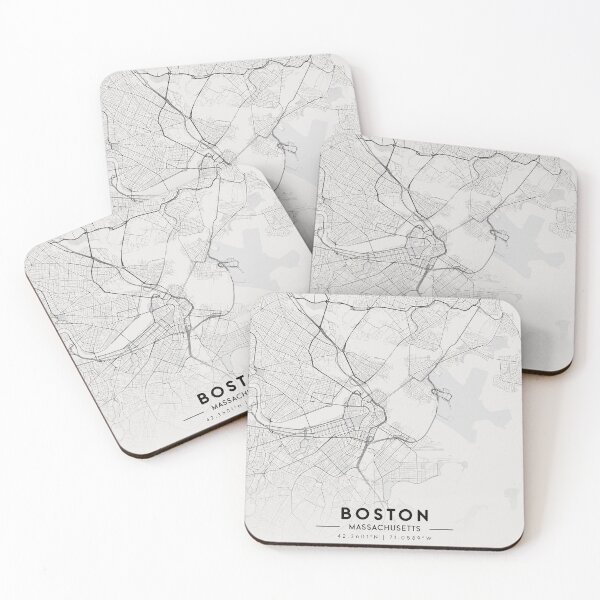 Item preview, Boston City Map designed and sold by AronArtGallery.