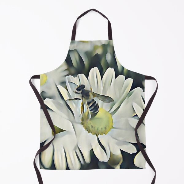 Item preview, 9 Peaceful Bee Flights Over White Blossom Fields | Serene Nature Flower Art designed and sold by POETTICA.