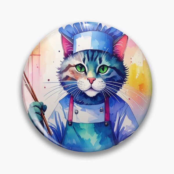 Item preview, Anthropomorphic Cat Chef Mastering The Art Of Japanese Sushi designed and sold by Elliott G.W..