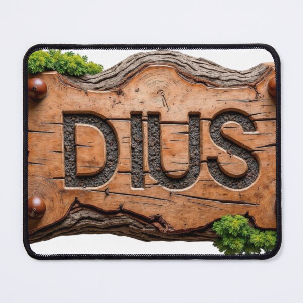 Item preview, Rustic Wooden Sign with Carved Text and Green Foliage on Black designed and sold by Creative88Art.