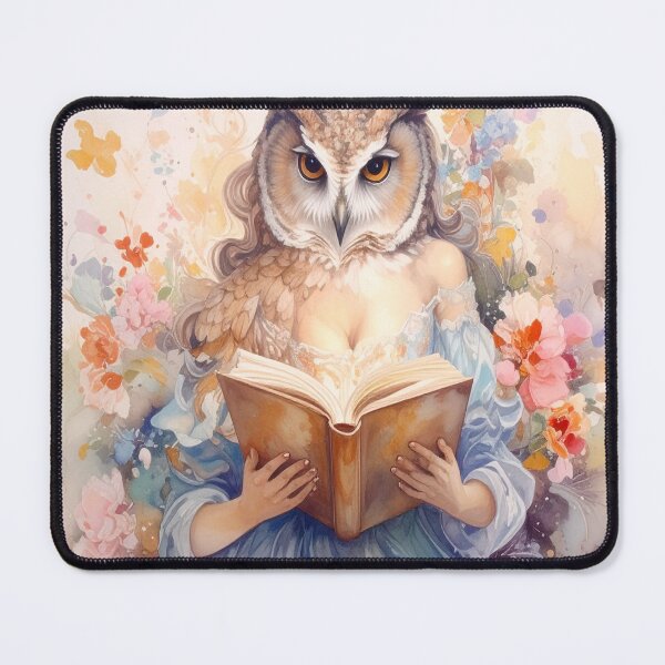 Item preview, Anthropomorphic Owl Librarian Reading A Magical Book designed and sold by Elliott G.W..