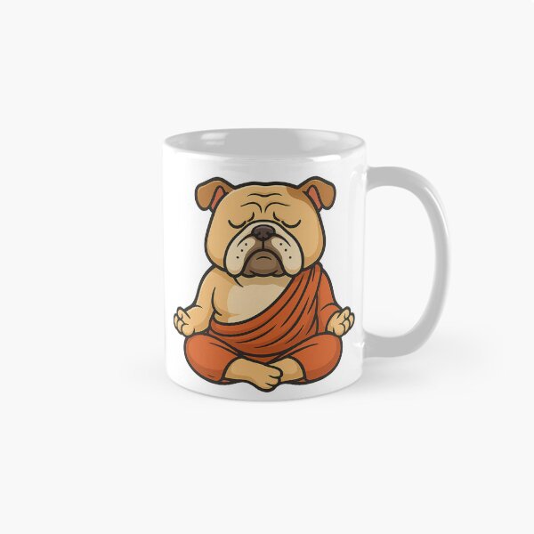 Item preview, English Bulldog Meditating - PAWS and Breathe designed and sold by VestaDesigns.