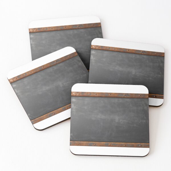 Item preview, Rectangular Blackboard with Rusted Metal Frame and Rivets designed and sold by Creative88Art.