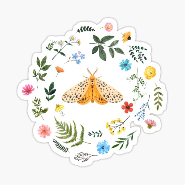 Item preview, Little Yellow Moth designed and sold by Kendra Art & Design Magic.