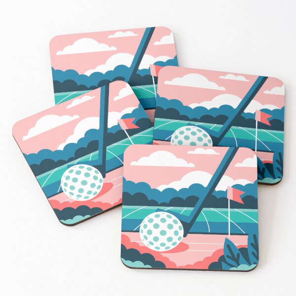 Item preview, Putting Green with Bold Colors designed and sold by ART ATTACK ZONE.