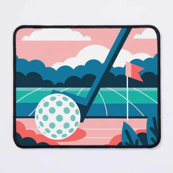 Item preview, Putting Green with Bold Colors designed and sold by ART ATTACK ZONE.