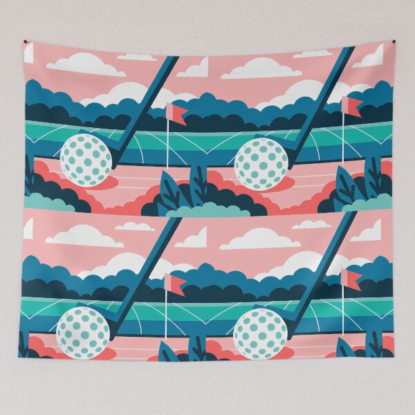 Item preview, Putting Green with Bold Colors designed and sold by ART ATTACK ZONE.