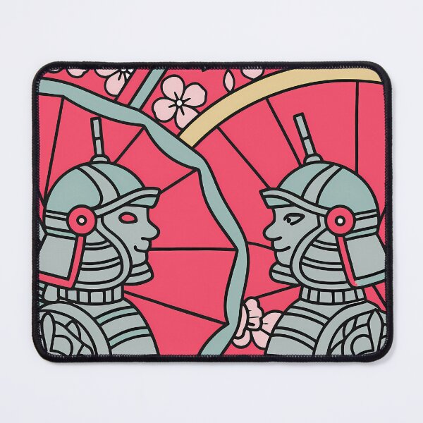 Item preview, Samurai with Floral Background designed and sold by ART ATTACK ZONE.