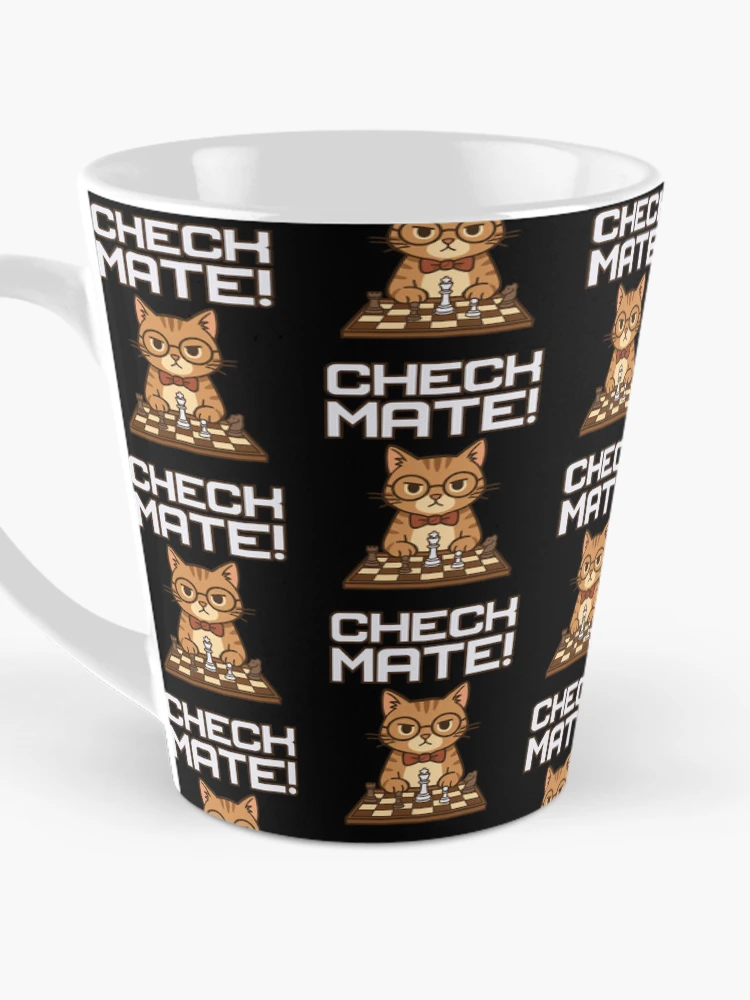 Thumbnail 3 of 4, Coffee Mug, Cat ~ Checkmate! designed and sold by RKXShop.