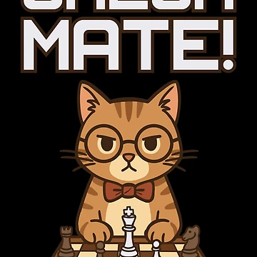 Artwork thumbnail, Cat ~ Checkmate! by RKXShop
