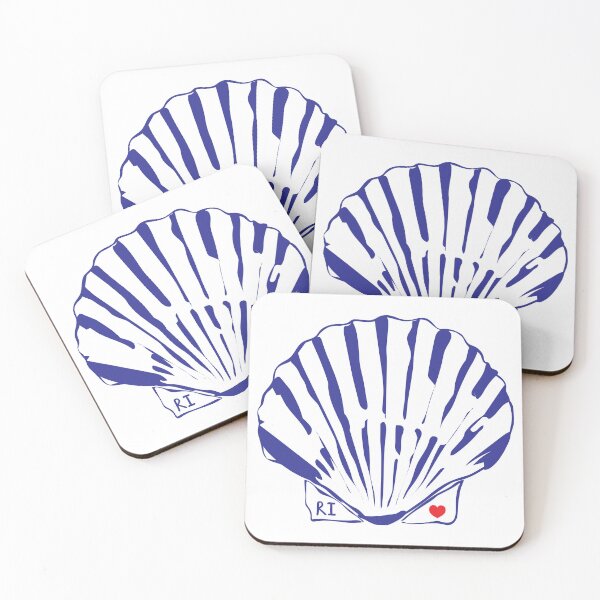 Item preview, Rhode Island Love Scallop Shell designed and sold by kaitlinmvisuals.