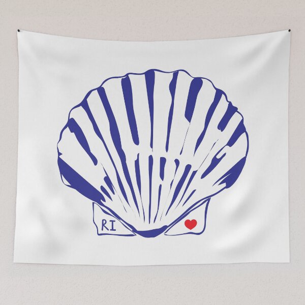 Item preview, Rhode Island Love Scallop Shell designed and sold by kaitlinmvisuals.
