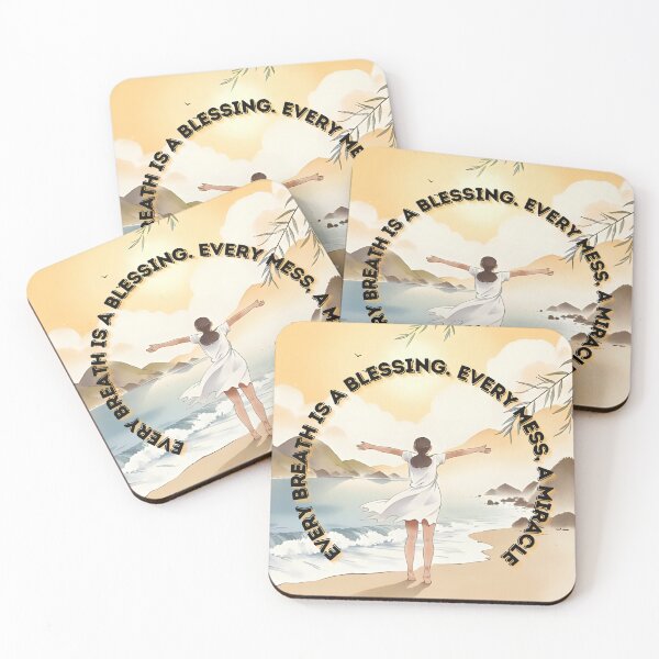 Item preview, Every Breath Is A Blessing – Optimistic Affirmation designed and sold by Paws and Ink Art.