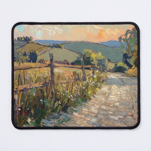 Item preview, Golden Hour Pathway – French Countryside Impressionist Landscape. Art By Carraann designed and sold by CARRAANN.