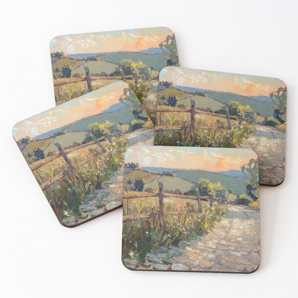Item preview, Golden Hour Pathway – French Countryside Impressionist Landscape. Art By Carraann  designed and sold by CARRAANN.