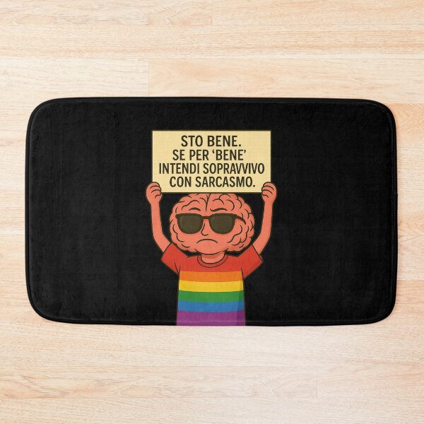 Item preview, Sopravvivo con sarcasmo – Cervello Pride designed and sold by IroniaeCo.